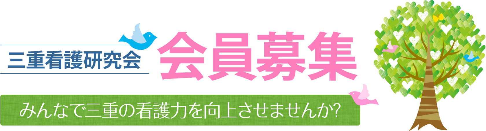 三重看護研究会 会員募集 みんなで三重の看護力を向上ささせませんか？